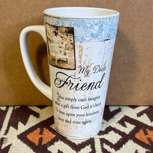 Abbey Press A Friend Is A Gift From God 16oz Tall Latte Mug